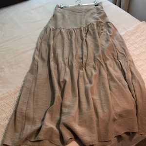 Long linen skirt